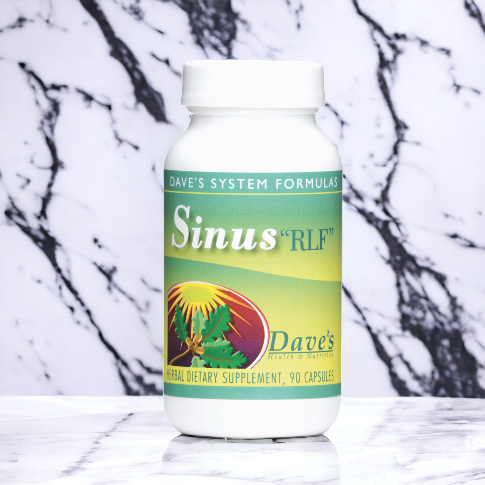 Sinus RLF with a marble background.