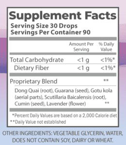 Grateful Head supplement facts.