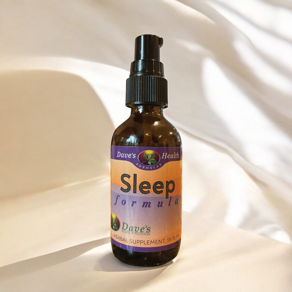 Dave's Sleep formula in a pump.